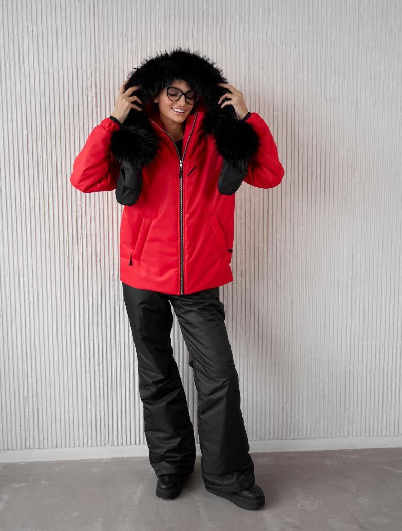 Куртка женская зимняя Ассоль цвет  красный