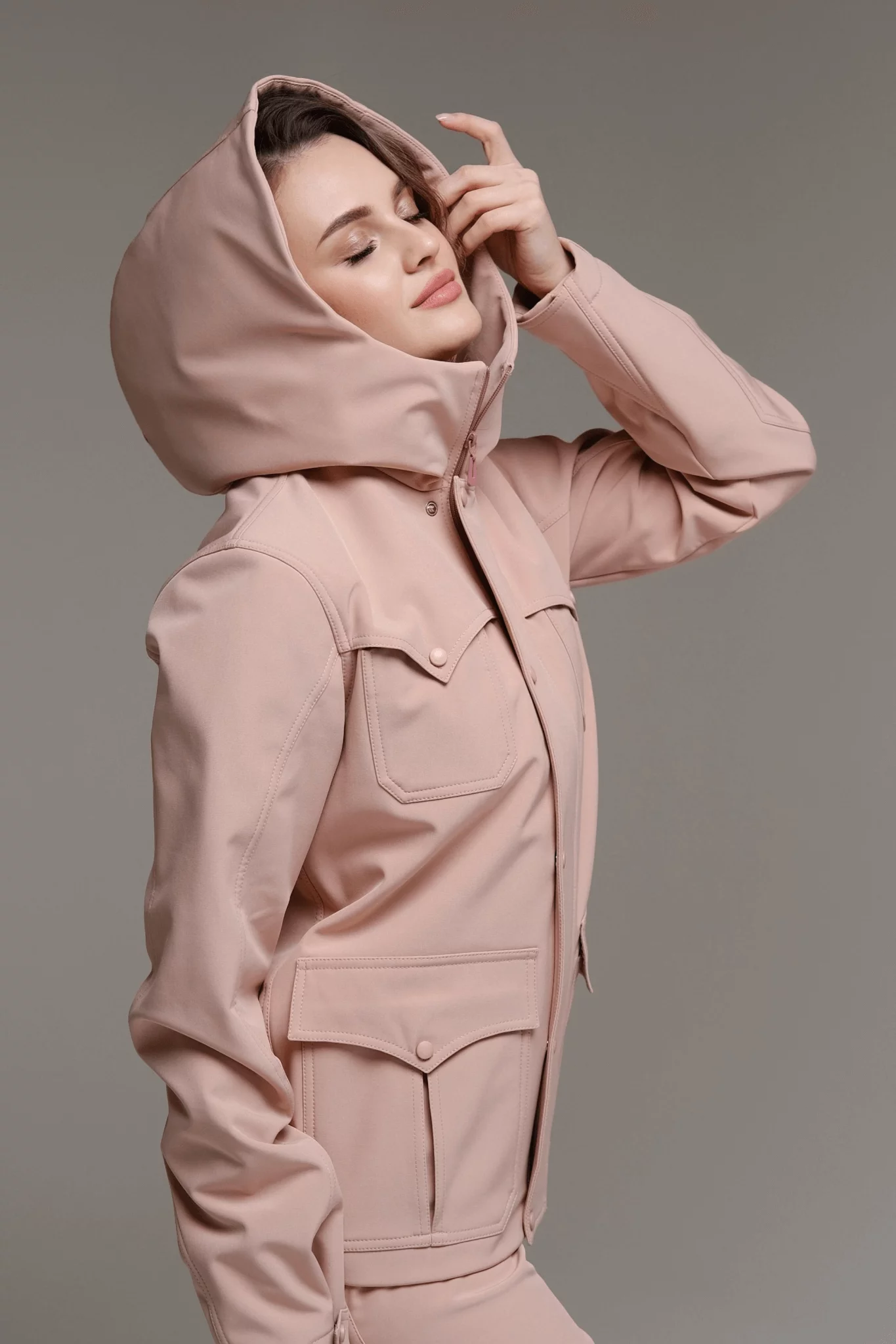 Куртка женская Букетик, цвет розовый