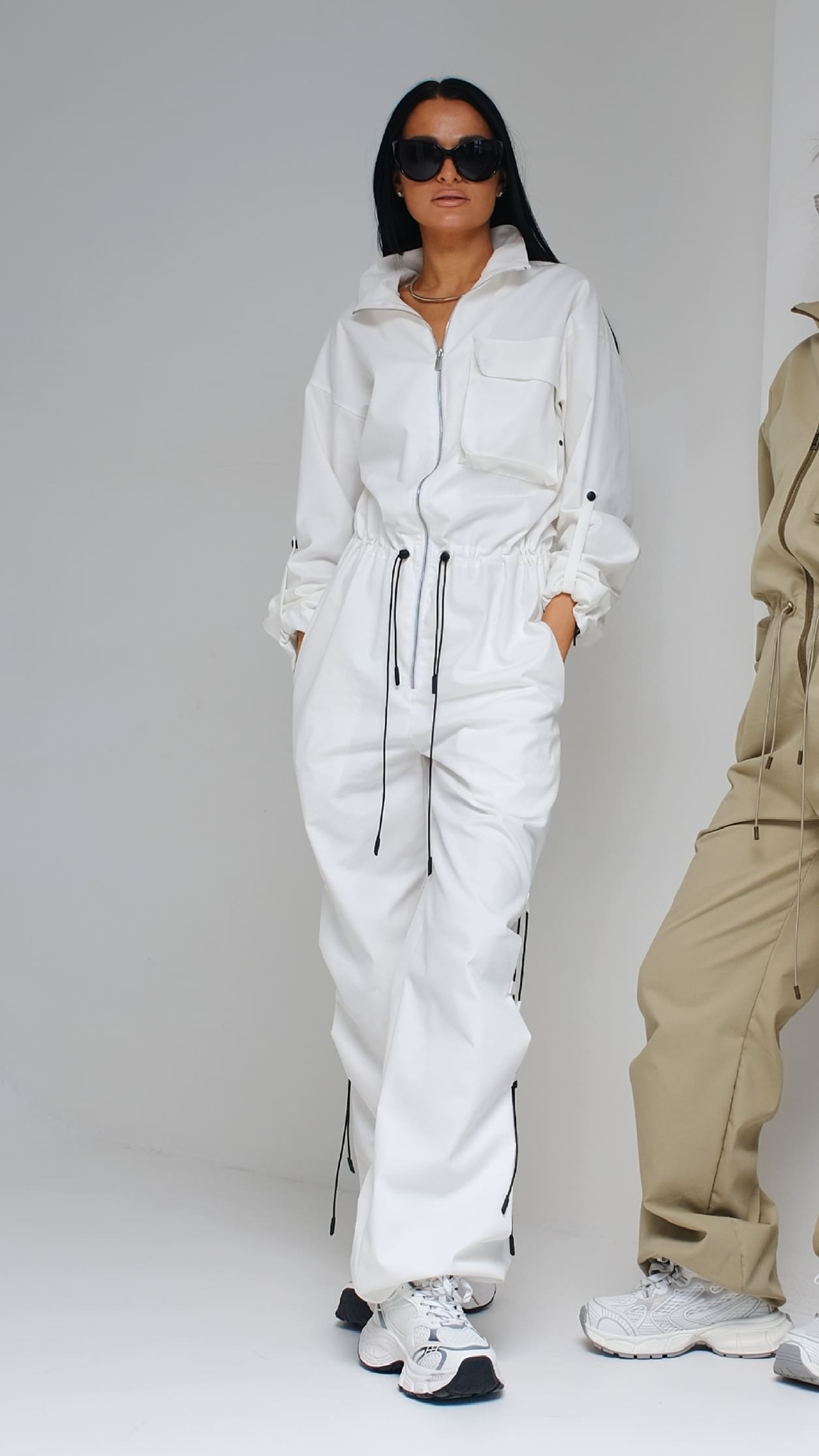 Женский комбинезон Белый хлопок