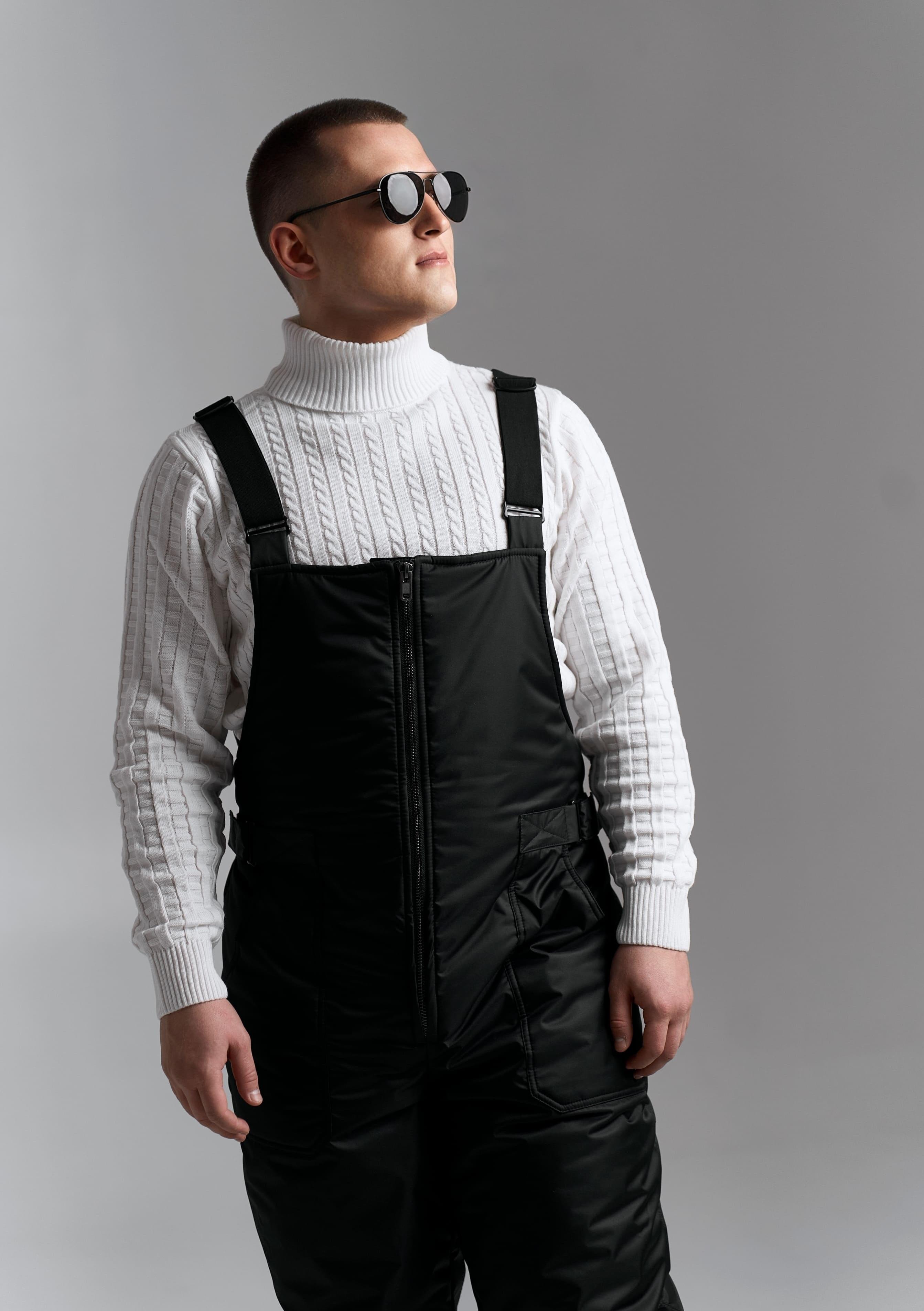 Полукомбинезон мужской зимний цвет черный