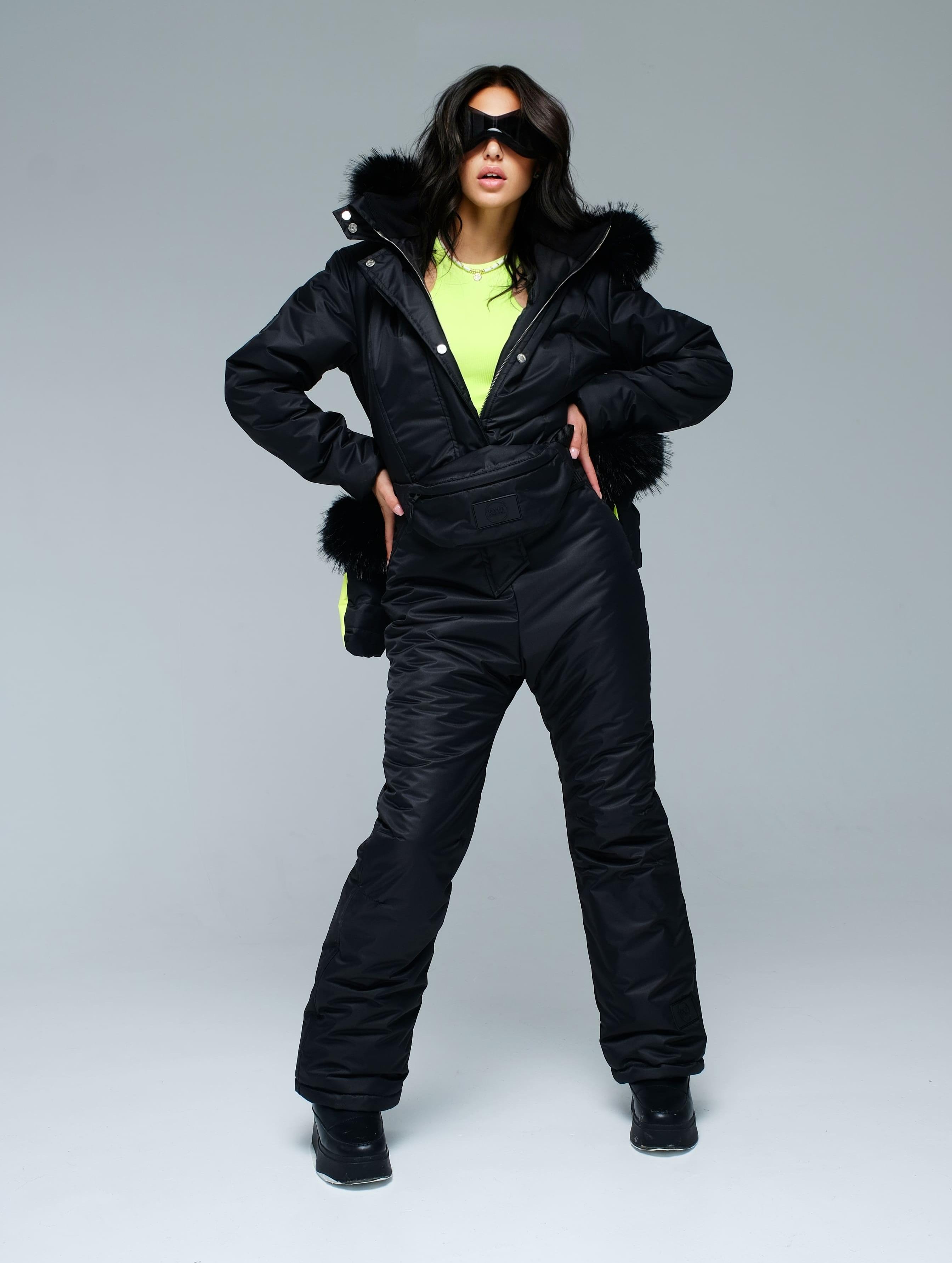 Зимний комбинезон "Валькирия" модель casual цвет черный