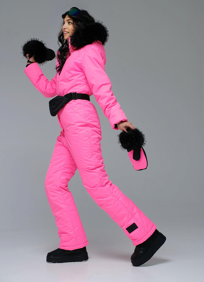 Зимний комбинезон "Легенда" модель casual розовый неоновый