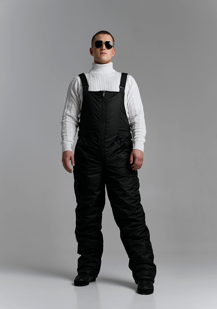 Полукомбинезон мужской зимний цвет черный