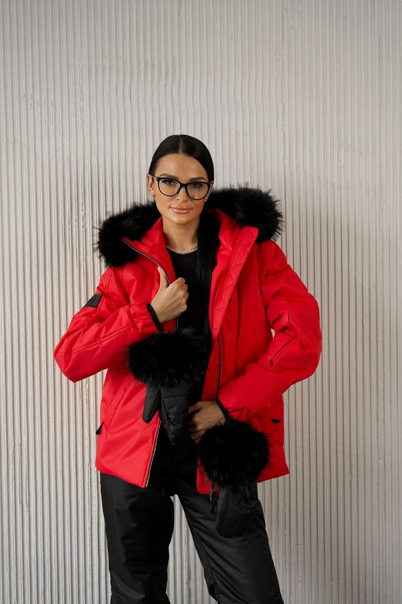 Куртка женская зимняя Ассоль цвет  красный