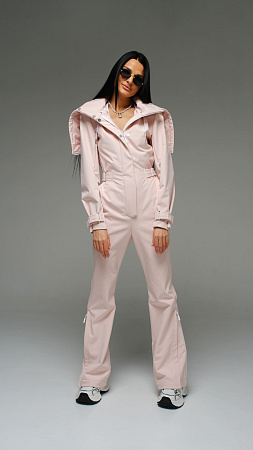 Женский комбинезон Пион Стрит песочный softshell Manufaktura KMP — вид спереди