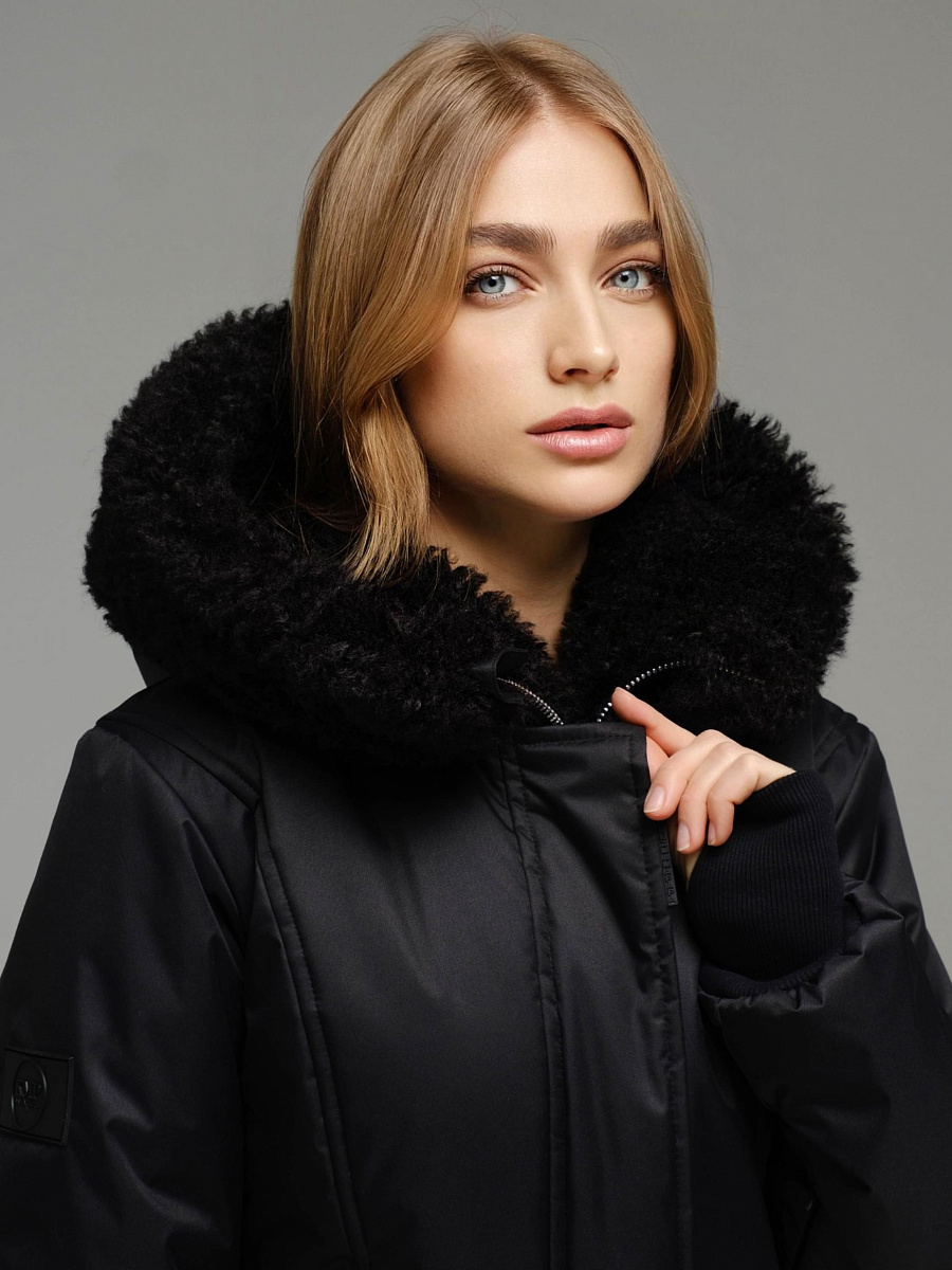 Зимний комбинезон Царица total black модель классика цвет черный