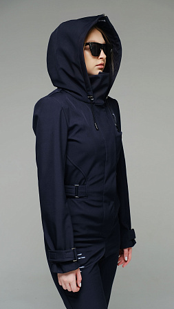 Женский комбинезон МонтеКарло Стрит песочный softshell Manufaktura KMP — вид спереди