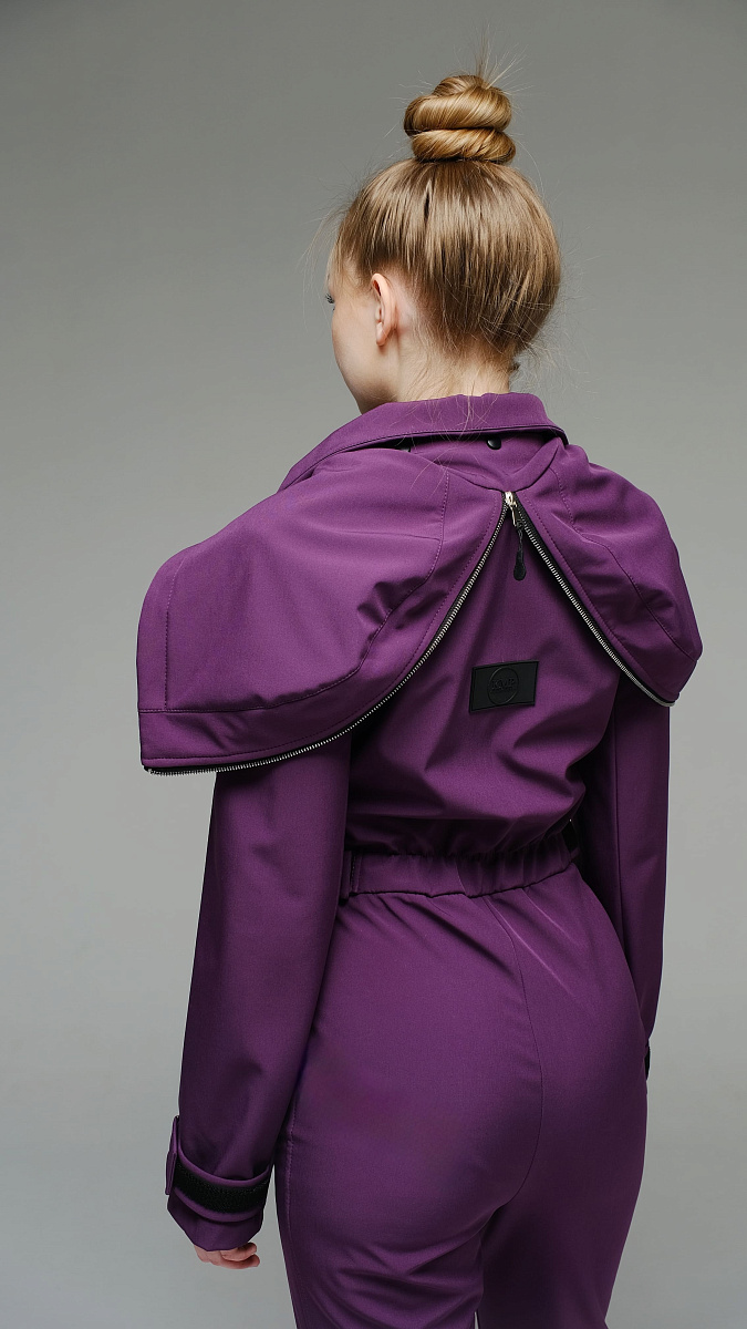 Женский демисезонный комбинезон Ривьера Стрит фиолетовый softshell