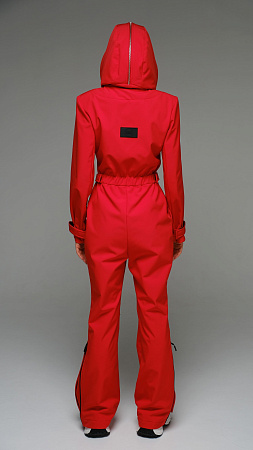 Женский комбинезон Бургундия Стрит красный softshell Manufaktura KMP — вид спереди