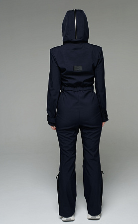 Женский комбинезон МонтеКарло Стрит песочный softshell Manufaktura KMP — вид спереди