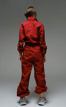 Комбинезон женский демисезонный мембранный Urban Кирпич трехслойный ветрозащитный Manufaktura KMP — вид спереди