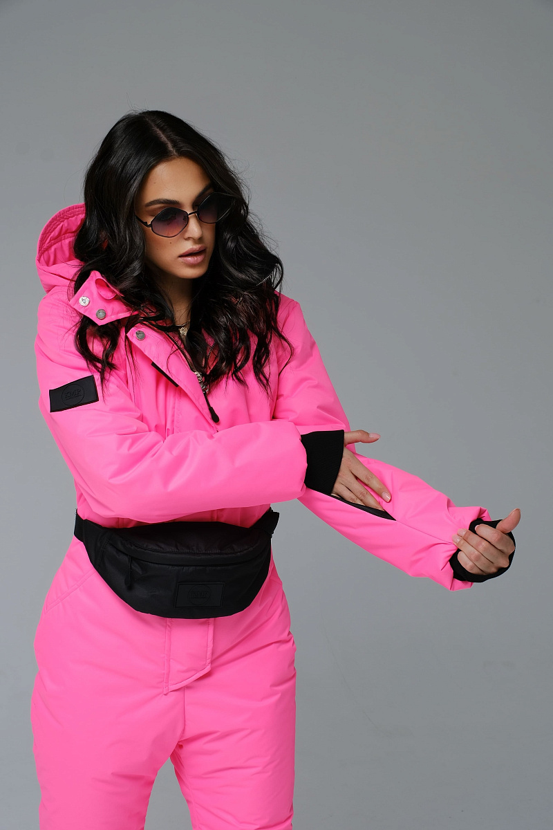 Зимний комбинезон "Легенда" модель casual розовый неоновый