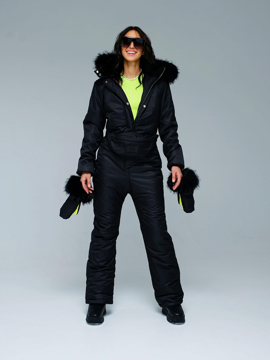 Зимний комбинезон "Валькирия" модель casual цвет черный