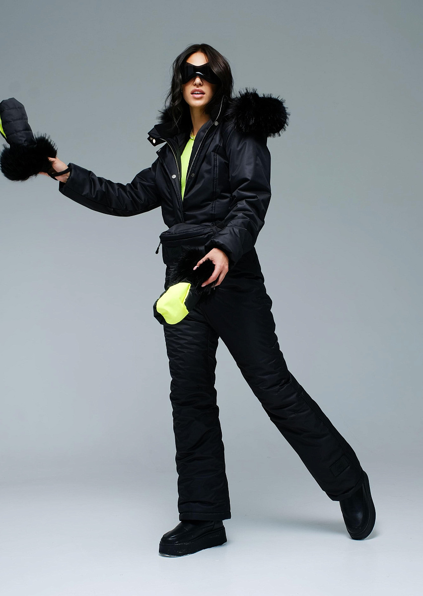 Зимний комбинезон "Валькирия" модель casual цвет черный