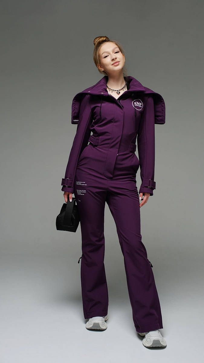 Женский демисезонный комбинезон Ривьера Стрит фиолетовый softshell