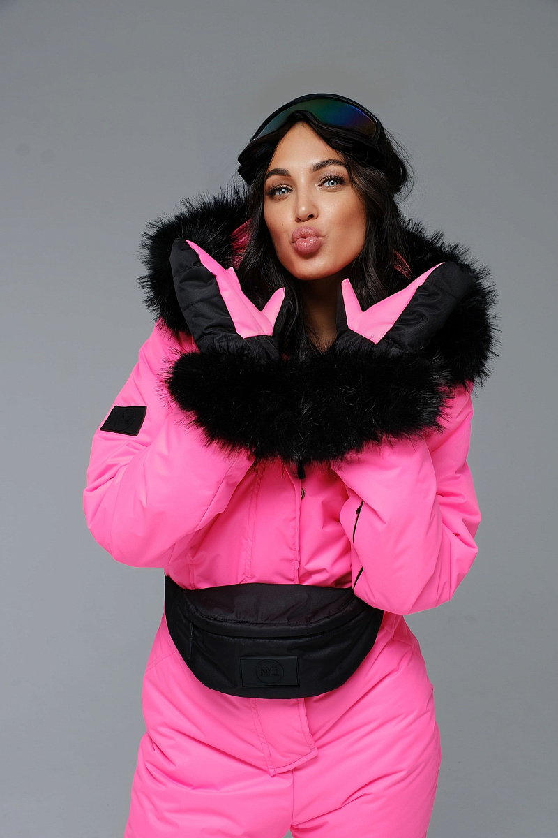 Зимний комбинезон "Легенда" модель casual розовый неоновый