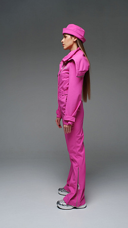 Женский комбинезон МуленРуж Стрит песочный softshell Manufaktura KMP — вид спереди