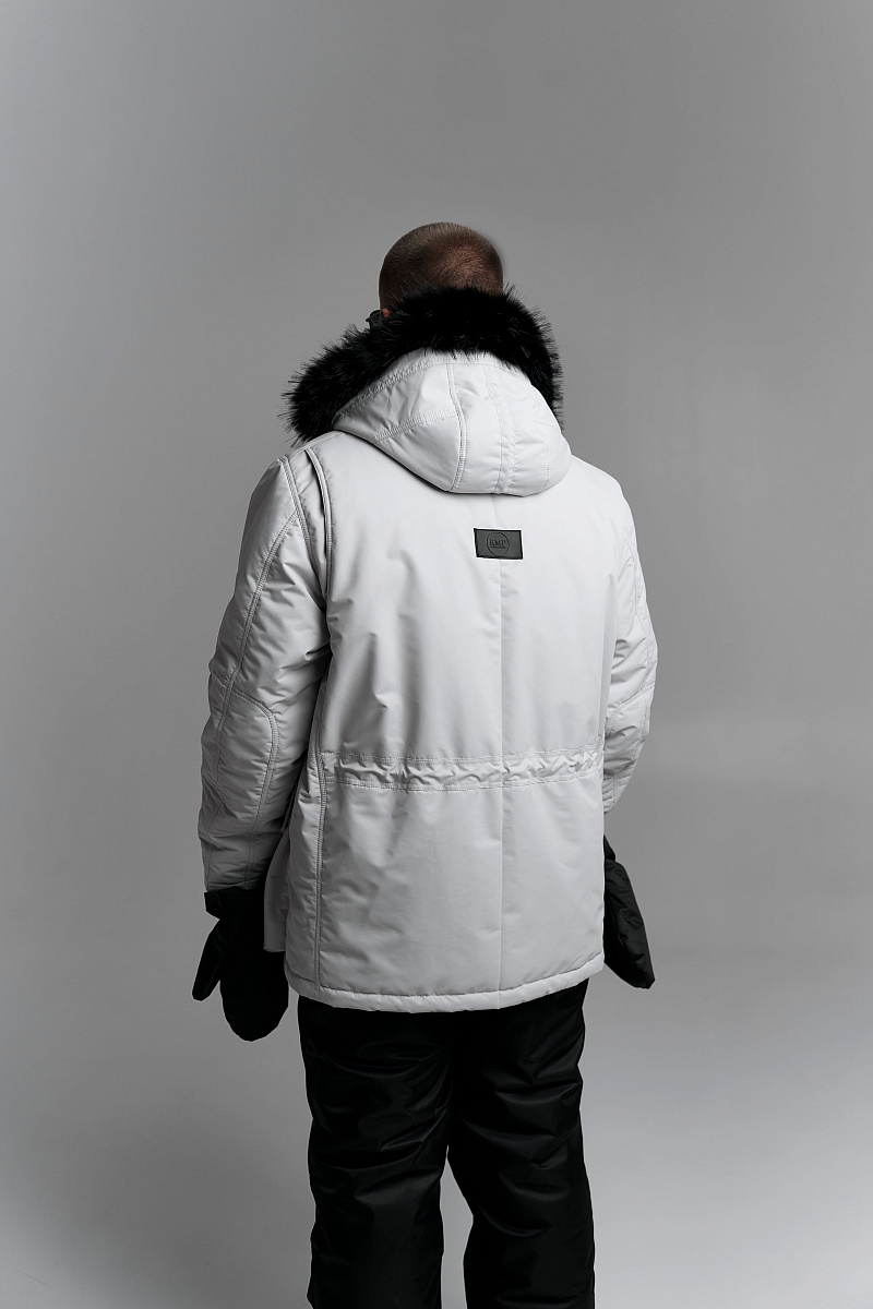 Мужская зимняя куртка, цвет платина