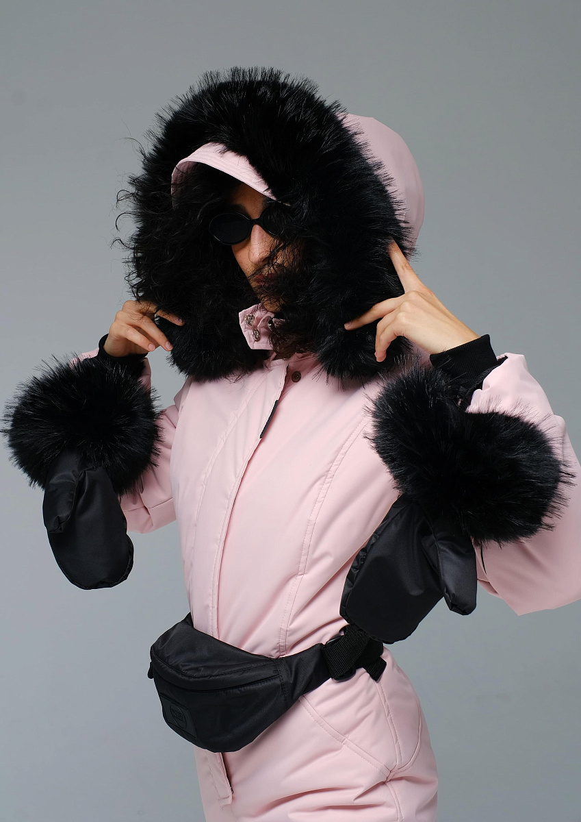 Зимний комбинезон "Сакура Престиж" модель casual цвет розовый