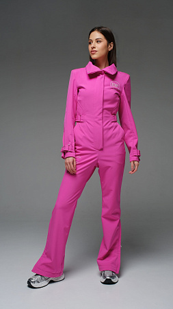 Женский комбинезон МуленРуж Стрит песочный softshell Manufaktura KMP — вид спереди