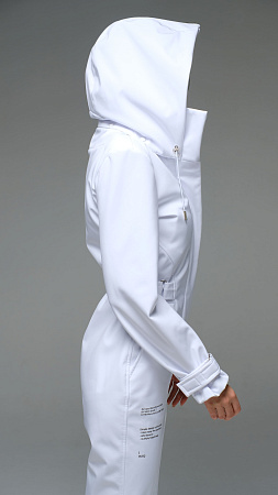 Женский комбинезон Cloud Стрит softshell белый Manufaktura KMP — вид спереди