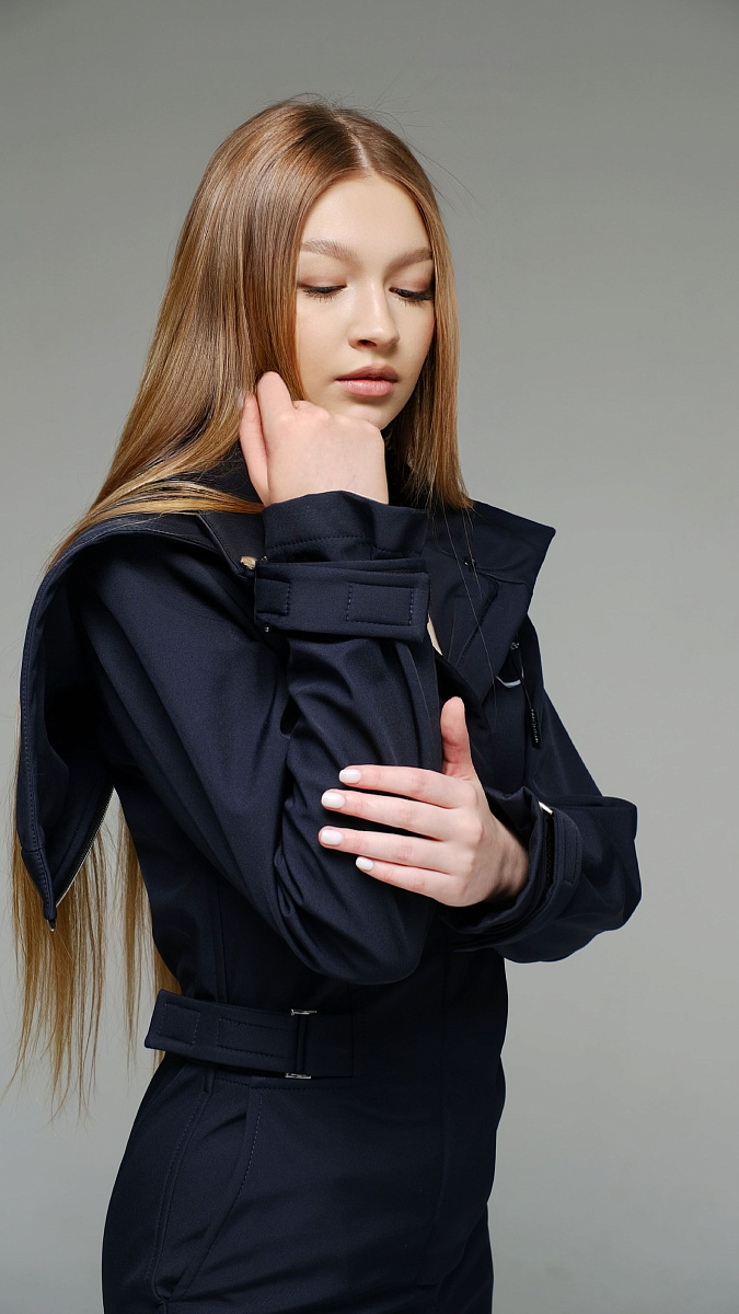 Женский демисезонный комбинезон МонтеКарло Стрит песочный softshell Manufaktura KMP