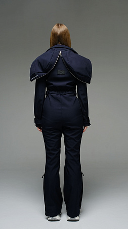 Женский комбинезон МонтеКарло Стрит песочный softshell Manufaktura KMP — вид спереди