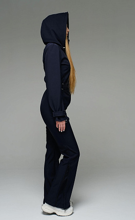 Женский комбинезон МонтеКарло Стрит песочный softshell Manufaktura KMP — вид спереди