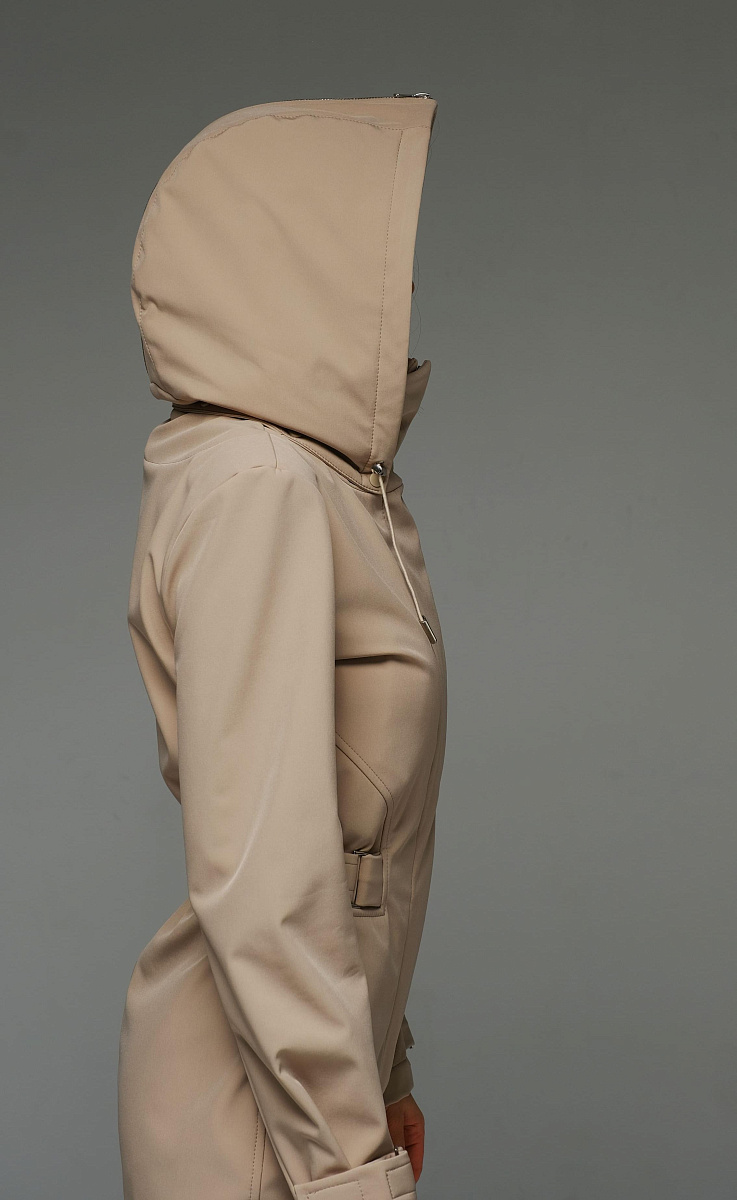 Женский демисезонный комбинезон Фрейле Стрит песочный softshell Manufaktura KMP