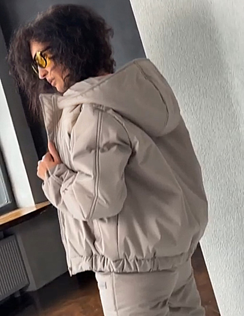 Зимняя куртка женская Латте new укороченная