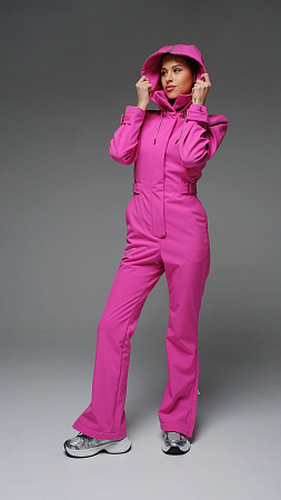 Женский комбинезон МуленРуж Стрит песочный softshell Manufaktura KMP — вид спереди