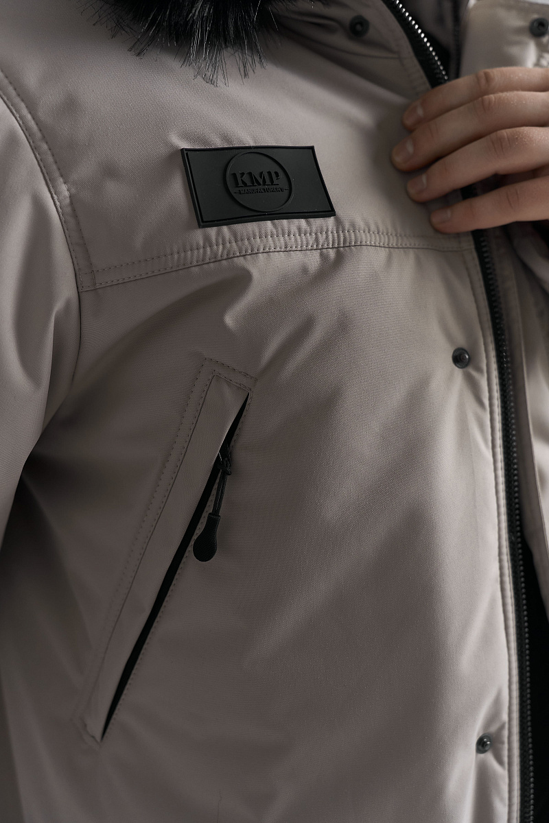 Мужская зимняя куртка, цвет мокко