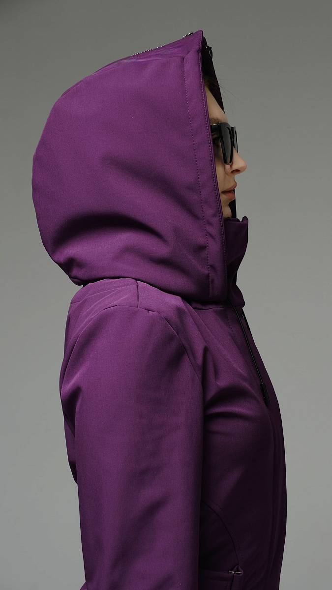 Женский демисезонный комбинезон Ривьера Стрит фиолетовый softshell