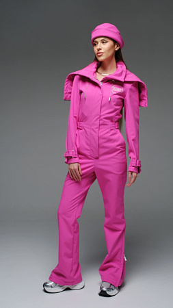 Женский комбинезон МуленРуж Стрит песочный softshell Manufaktura KMP — вид спереди