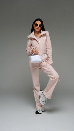 Женский комбинезон Пион Стрит песочный softshell Manufaktura KMP — вид спереди