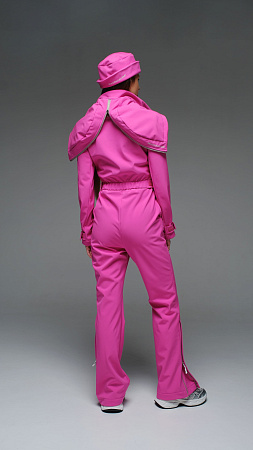 Женский комбинезон МуленРуж Стрит песочный softshell Manufaktura KMP — вид спереди