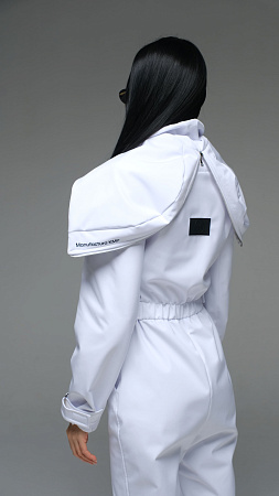 Женский комбинезон Cloud Стрит softshell белый Manufaktura KMP — вид спереди