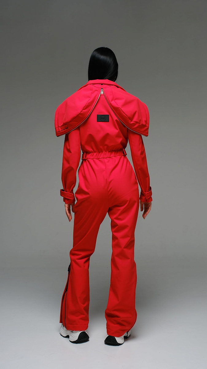 Женский демисезонный комбинезон Бургундия Стрит красный softshell Manufaktura KMP