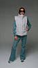 Женский демисезонный комбинезон Бирюзовый  Стрит песочный softshell Manufaktura KMP