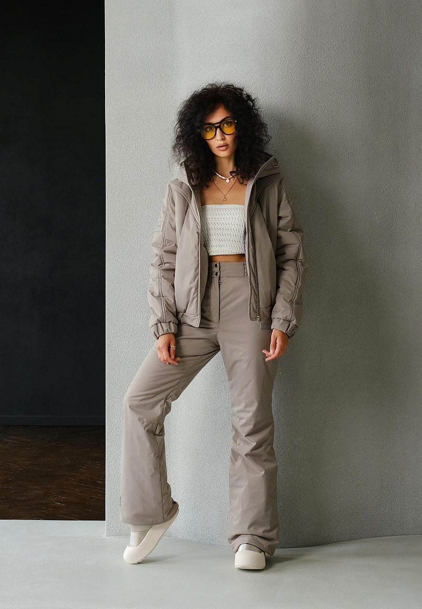 Зимняя куртка женская Латте new укороченная