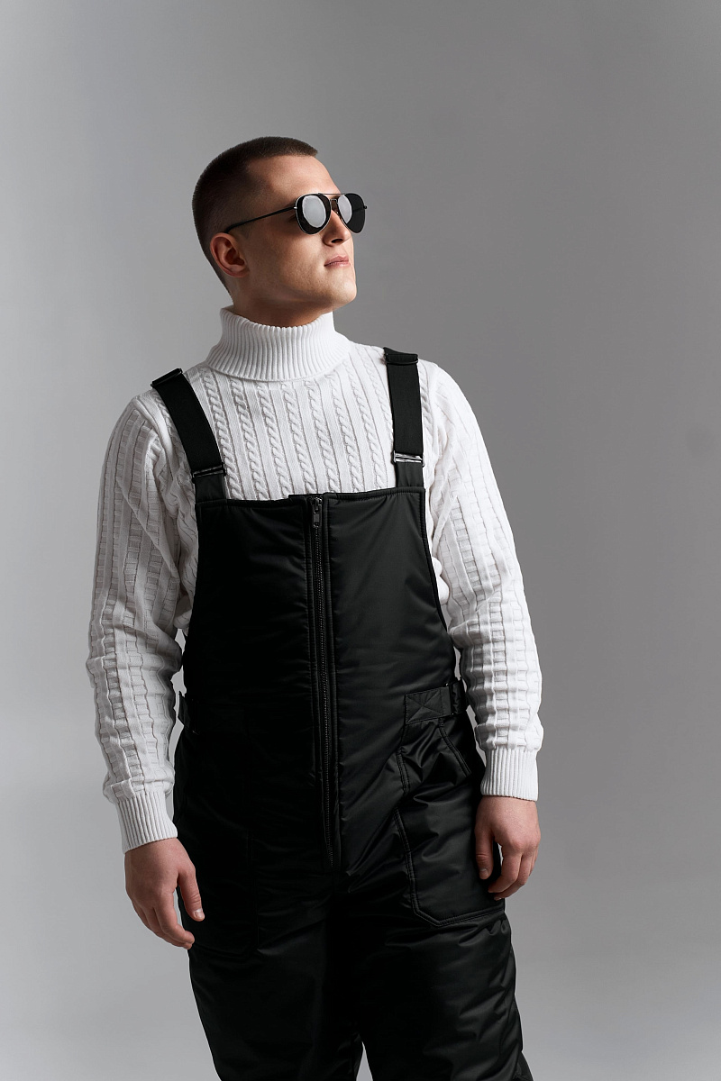 Полукомбинезон мужской зимний цвет черный