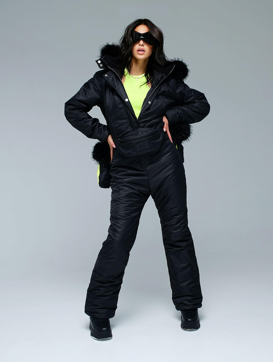 Зимний комбинезон "Валькирия" модель casual цвет черный