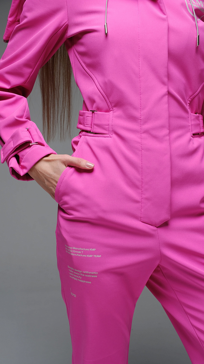 Женский демисезонный комбинезон МуленРуж Стрит песочный softshell Manufaktura KMP